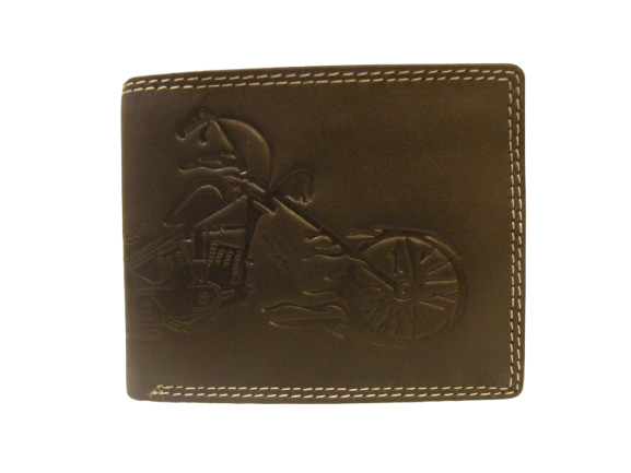 Embossed Motorcycle Wallet