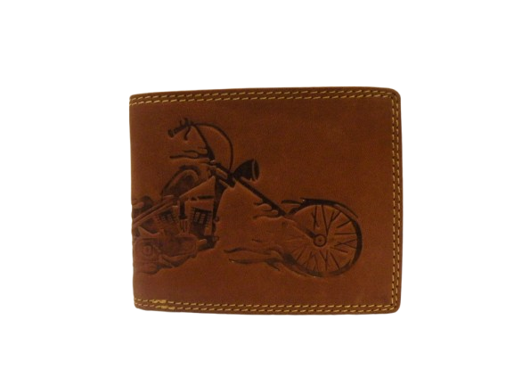 Embossed Motorcycle Wallet