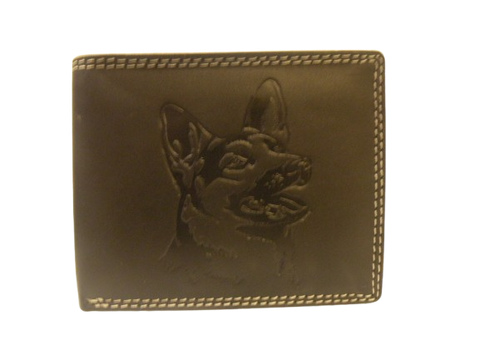 Embossed Dog Face Wallet