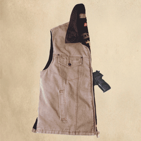 Bikie Concealed Carry Vest